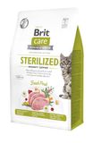Сухий корм для котів Brit Care Cat Grain Free Sterilized Immunity Support 0,4 кг - свинина