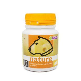 Vitomax Nature вітаміни для собак 100 шт - сир - masterzoo.ua