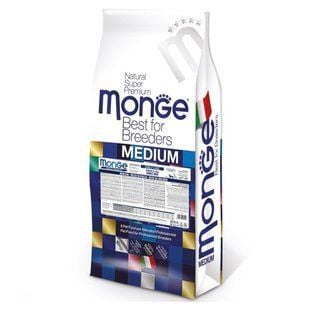 Cухий корм для собак Monge Medium Adult 15 кг - курка та рис - masterzoo.ua