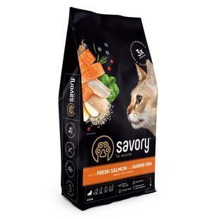 Сухой корм для котят Savory Kitten 8 кг &ndash; лосось и морская рыба - masterzoo.ua