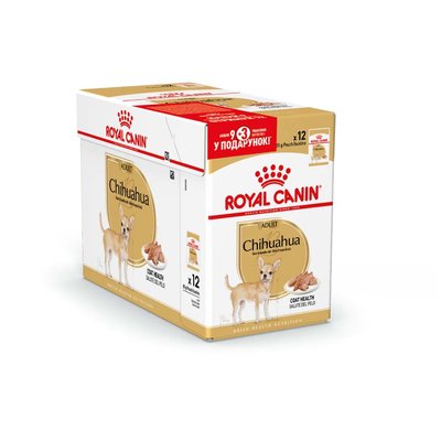 Вологий корм для собак Royal Canin Chihuahua Adult pouch 85 г, 9+3 шт - домашня птиця - masterzoo.ua