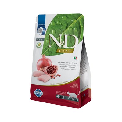 Сухий корм для котів Farmina N&D Grain Free Prime 300 г - курка та гранат - masterzoo.ua