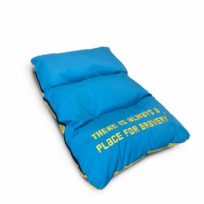 Лежак для собак Noble Pet Bernard Bravery Blue & Yellow 100 х 70 см - dgs - masterzoo.ua
