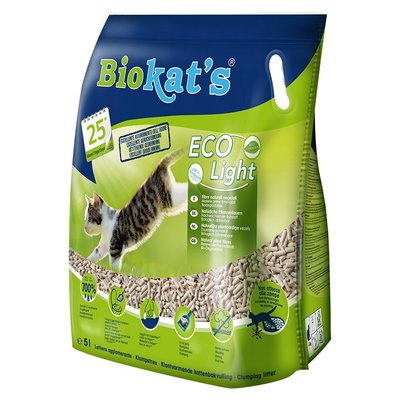 Наполнитель туалета для кошек Biokat's Eco Light 5 л (тофу) - masterzoo.ua