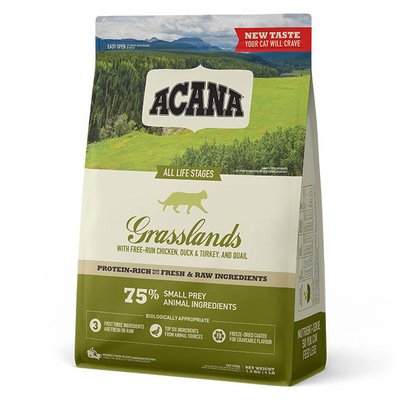 Сухий корм для дорослих котів Acana Grasslands 1,8 кг - masterzoo.ua