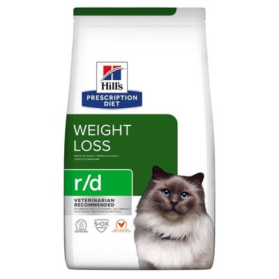 Сухий корм для котів, при ожирінні Hills Prescription Diet Feline r/d 1,5 кг (домашня птиця) - masterzoo.ua