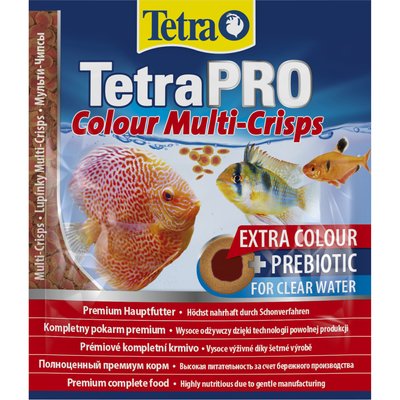 Сухий корм для акваріумних риб Tetra в чипсах «TetraPro Colour» 12 г (для всіх акваріумних риб) - masterzoo.ua