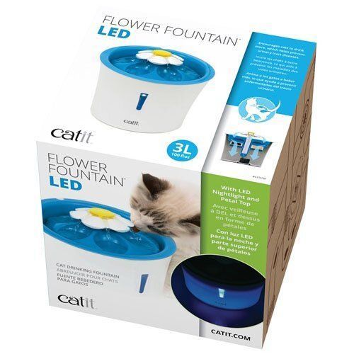 Catit Flower Fountain LED поилка-фонтан для кошек 3 л - masterzoo.ua