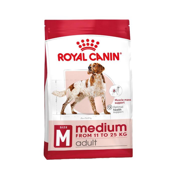 Сухий корм для собак Royal Canin Medium Adult 4 кг + годівниця у подарунок - masterzoo.ua