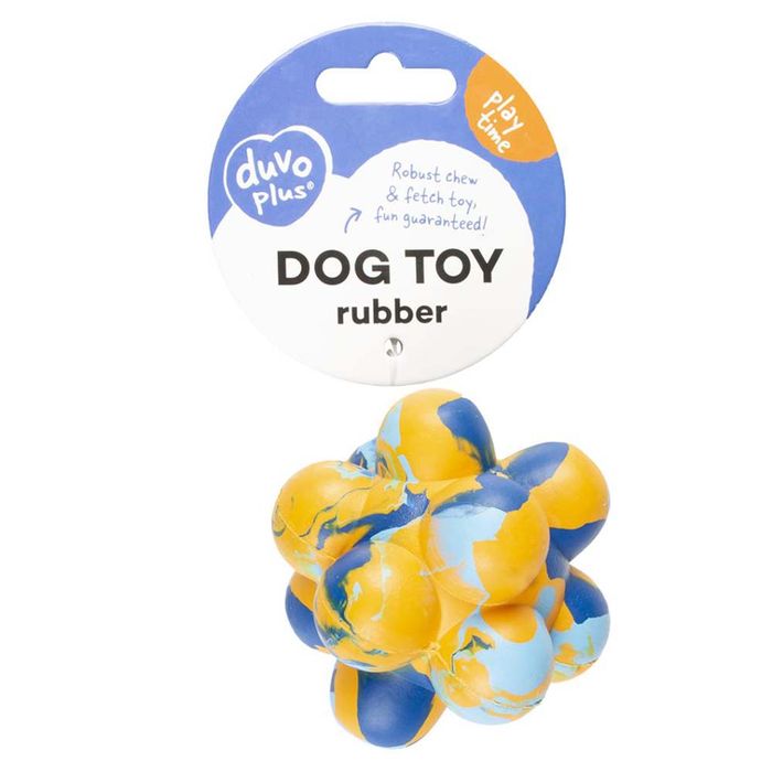 Игрушка для собак Duvo+ Мяч с колокольчиками 7,5 x 7,5 x 7,5 см (резина) - masterzoo.ua