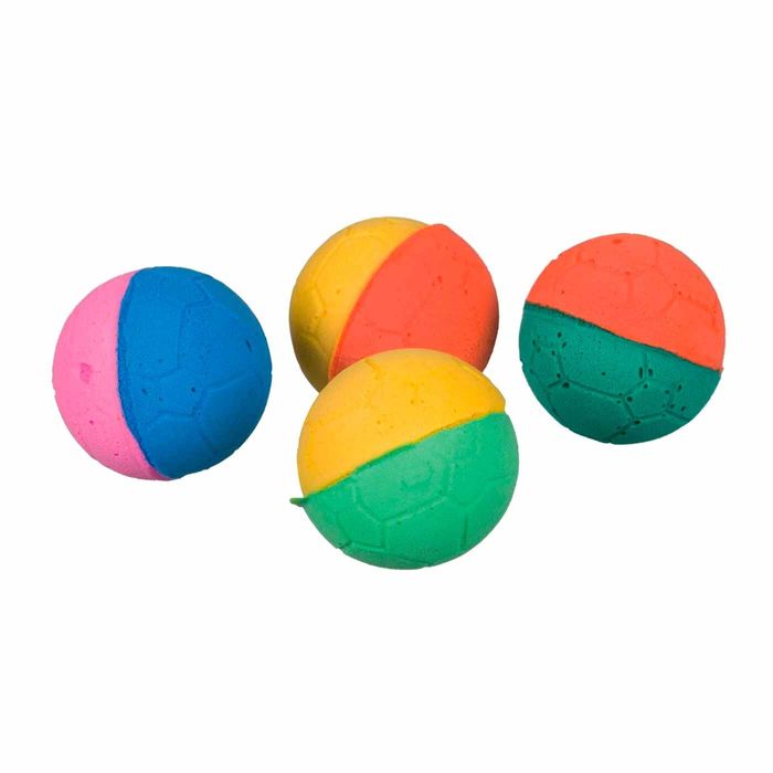 Игрушка для кошек Trixie Мячи мягкие d=4,3 см (вспененная резина, цвета в ассортименте) - masterzoo.ua