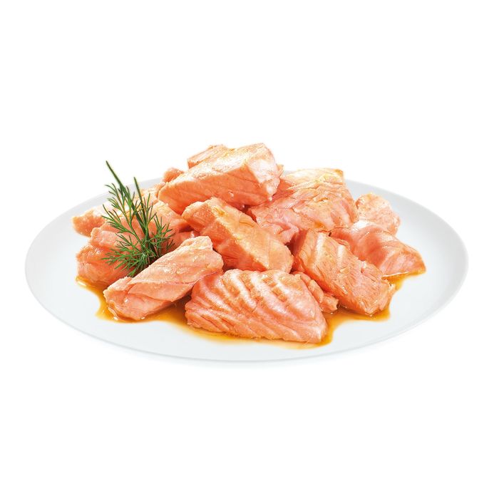 Вологий корм для котів Brit Premium Delicate Fillets in Gravy Salmon For Sterilised pouch 85 г - філе лосося в соусі - masterzoo.ua