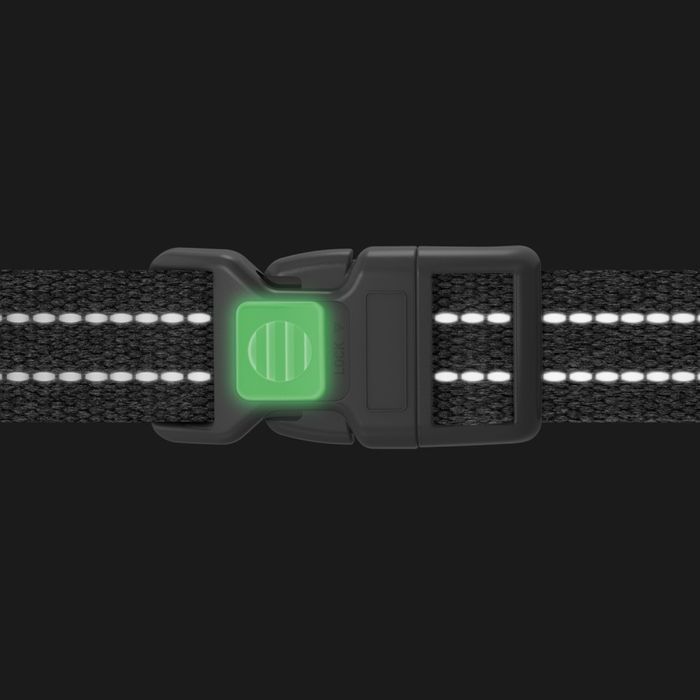 Шлея для собак Collar Re-cotton світловідбивна M - сірий - masterzoo.ua