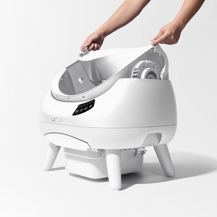 Смарт-лоток для кошек Catlink Scooper Open-X 58,5х53,4х59,2 см &ndash; белый - masterzoo.ua