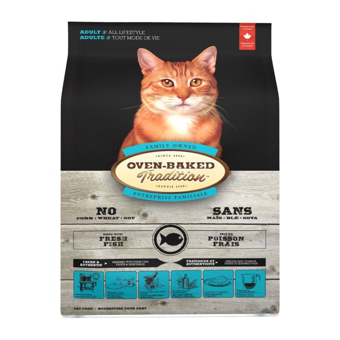 Сухий корм Oven-Baked Tradition Cat Adult 1,13 кг - риба - masterzoo.ua