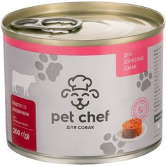 М'ясний паштет для дорослих собак Pet Chef 200 г (яловичина) - masterzoo.ua