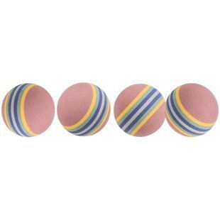 Іграшка для котів Trixie Rainbow М'яч 4 см 4 шт - різнокольоровий - masterzoo.ua