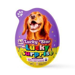 Яйце-сюрприз&nbsp;для собак Lucky&nbsp;Star Ласощі + Іграшка 20 г - качка - masterzoo.ua