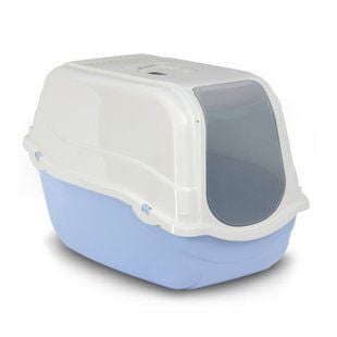 Туалет-бокс для кошек MP Bergamo Romeo 57х39х41 см &ndash; голубой - masterzoo.ua