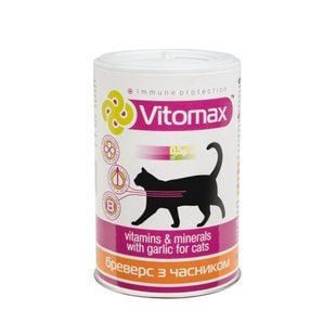 Vitomax Бреверс витамины для кошек 300 шт - чеснок - masterzoo.ua