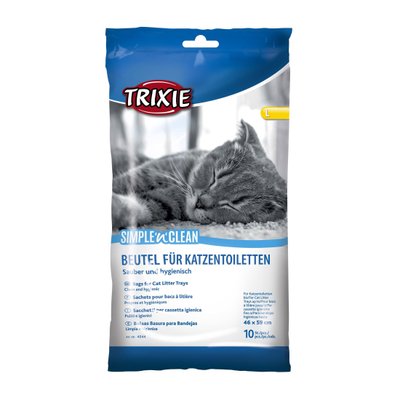Пакети збиральні Trixie для котячих туалетів «Simple‘n‘Clean» 46 x 59 см, 10 шт. - masterzoo.ua