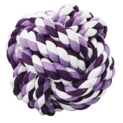 Іграшка для собак Ebi М'яч плетений d=9 см (текстиль, кольори в асортименті) - masterzoo.ua