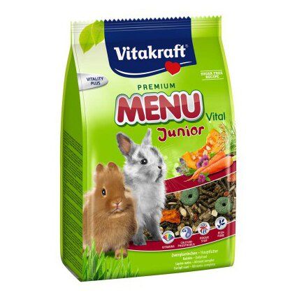Корм для молодых кроликов Vitakraft «Premium Menu Vital Junior» 500 г - masterzoo.ua