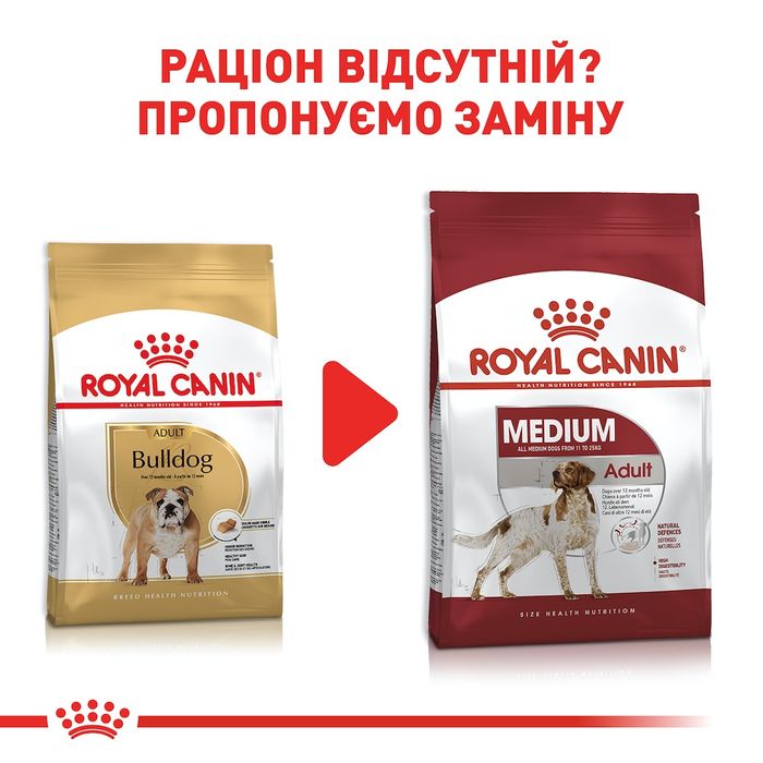 Сухой корм для собак Royal Canin Bulldog Adult 12 кг - masterzoo.ua