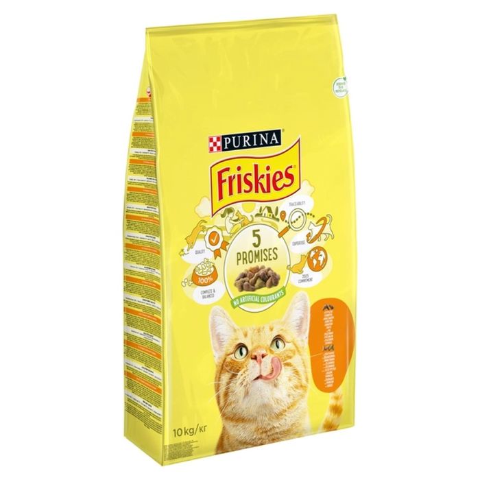Сухой корм для котов Friskies 10 кг- курица и овощи - masterzoo.ua