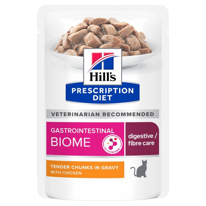 Вологий корм для котів Hill's Prescription Diet Gastrointestinal Biome pouch 85 г - курка - masterzoo.ua