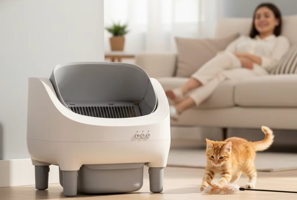 Многофункциональность автоматического туалета Me&Pet NMP-45 для кошек
