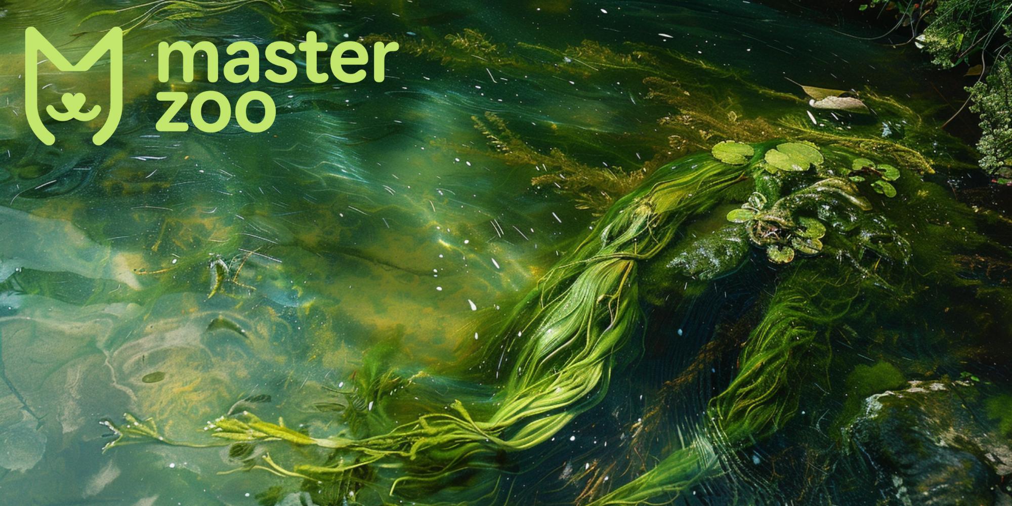 нитевидные и сине-зеленые водоросли в пруду| Зоомагазин MasterZoo